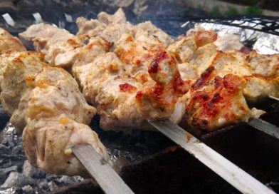 Шашлык из свиного ошейка шашлык из свиного ошейка на мангале