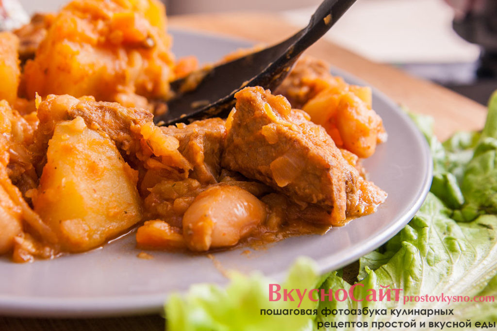 мясное рагу в мультиварке быстро и просто