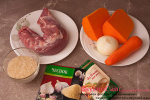 для приготовления мне потребуются следующие продукты