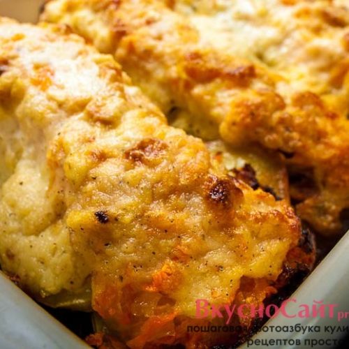 лосось с картофелем в духовке