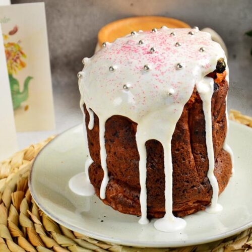 Творожный бездрожжевой пасхальный кулич