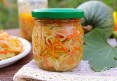 Кабачки по-корейски на зиму по простому рецепту Кабачки по-корейски на зиму