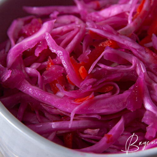 полезная маринованная капуста с буряком