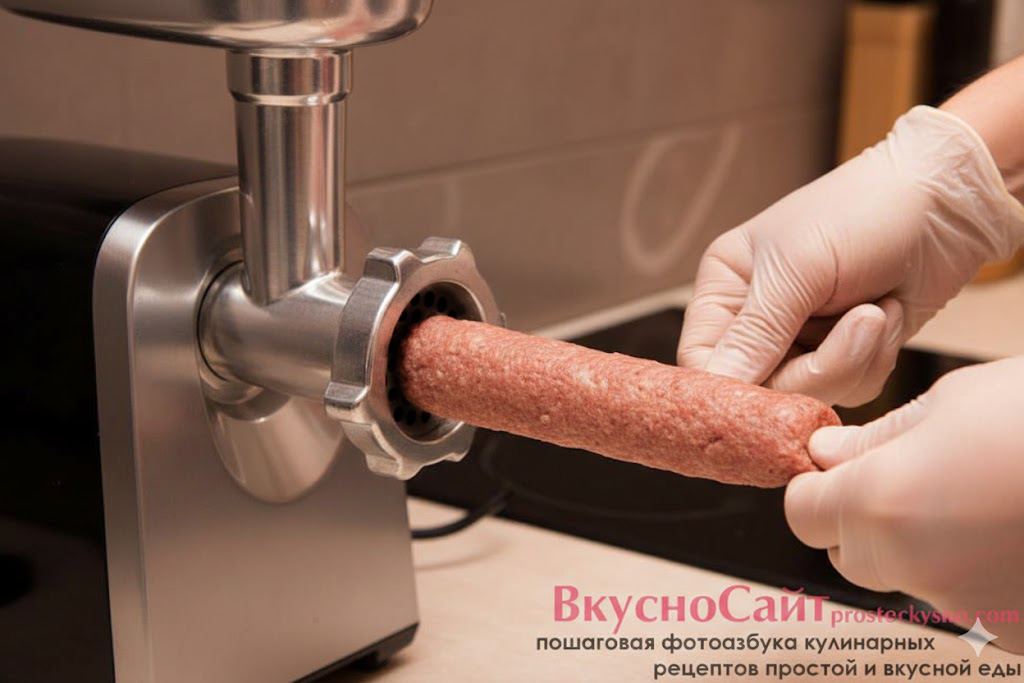 Формирую колбаски для люля-кебаба